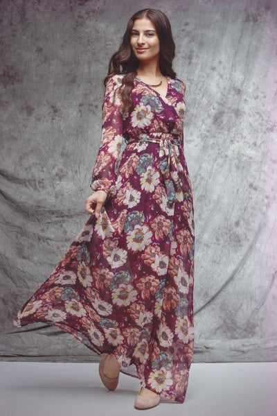 Bouquet Of Flowers Maxi Dress