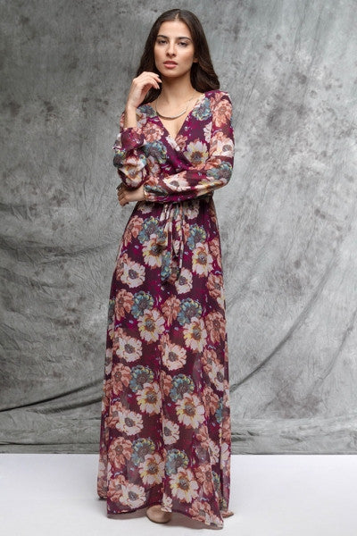Bouquet Of Flowers Maxi Dress