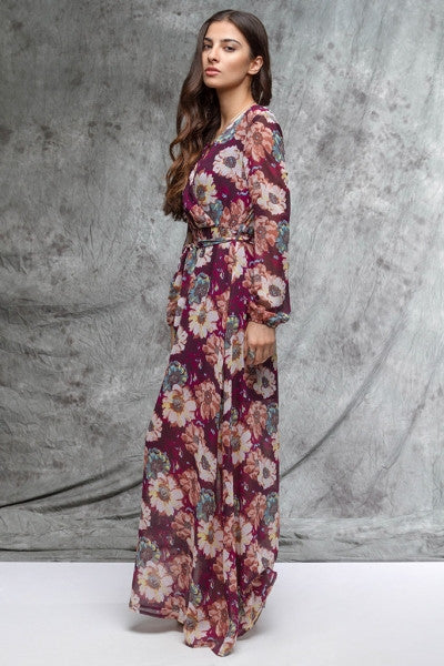Bouquet Of Flowers Maxi Dress