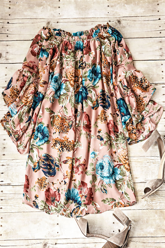 Blooming Fields Off The Shoulder Dress