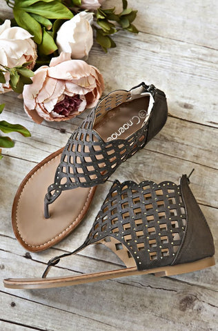 ZELMA SANDALS-BROWN